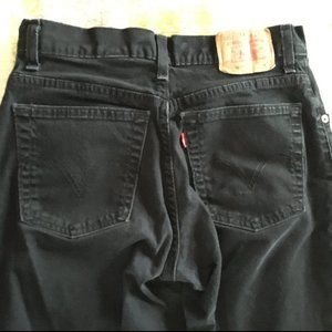 Levi Classic relaxed stretch black jeans straight leg